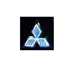 3D эмблема MITSUBISHI 7,6 см x 8,7 см